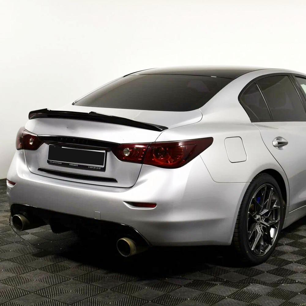 Rear Spoiler Wing Boot Lip Tail Deflector Splitter Diffuser For Infiniti Q50 2014-2021 PSM Style Exterior Tuning Accessories