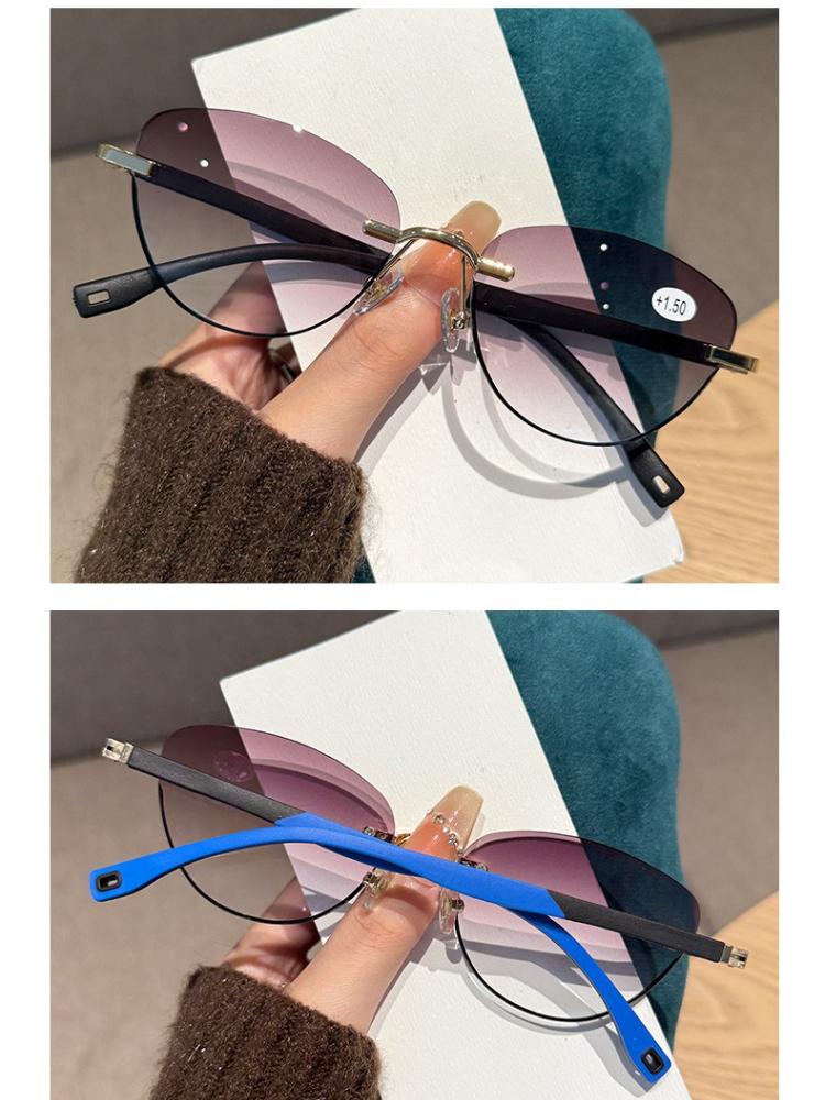 

Simplicity Fashionable Cat-eye Reading Eyeglasses Ultra Light Pressure-resistant and Durable HD Eye Protection Glasses +10 TO +40 +1.0 +4.0 3