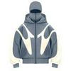 2025 American Trendy Double-Hooded Bandit Zip-Up Cardigan Sweatshirt - Couple Style, Windproof, High Street Outerwear.