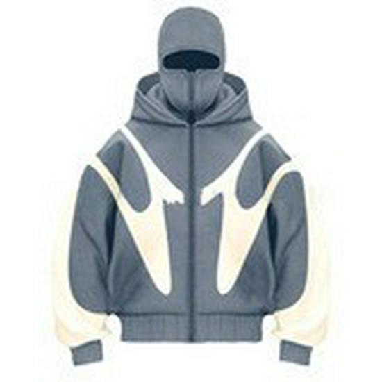 2025 American Trendy Double-Hooded Bandit Zip-Up Cardigan Sweatshirt - Couple Style, Windproof, High Street Outerwear.