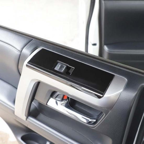 Glossy Black Window Lift Switch Button Decor Trim Cover Bezels for 4runner 2010+