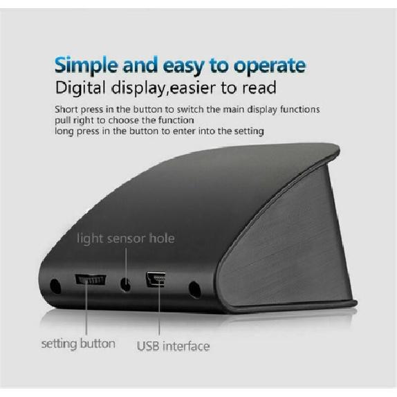 HUD Computer Car Digital OBD2 Display Temperature Gauge ECU Speedometer Coolant