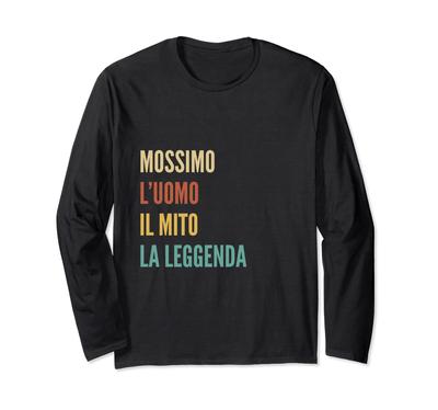 Funny Italian First Name Design - Mossimo Long-Sleeve T-Shirt