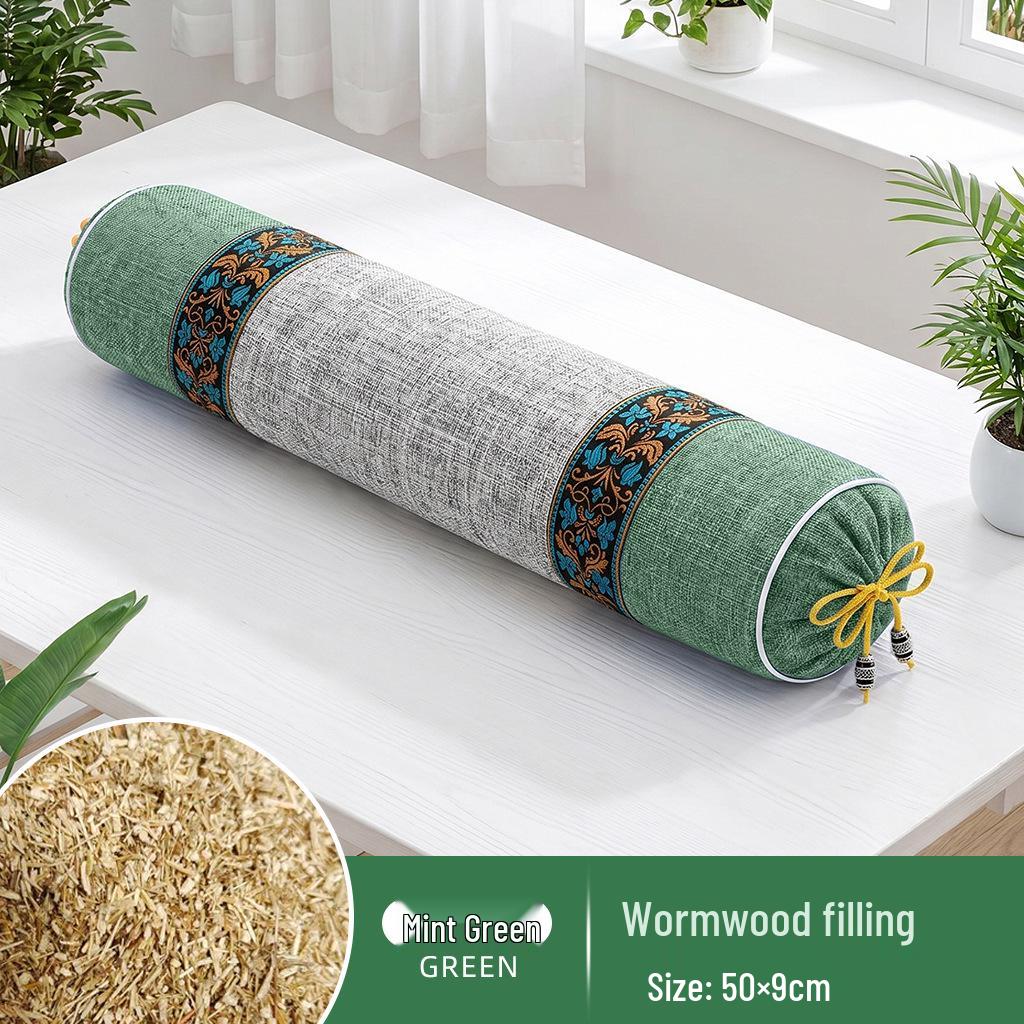Mugwort & Buckwheat Herbal Neck Support Pillow for Traditional Chinese Medicine Therapy