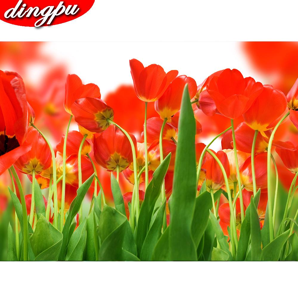 5D DIY diamant schilderij volledige ronde klaproos bloem kit diamant borduurwerk mozaïek decoraties thuis