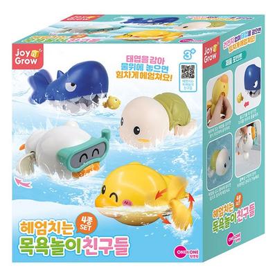 One & One Joy & Grow Schwimm-Badefreunde 4er Set, koreanisches Badespielzeug