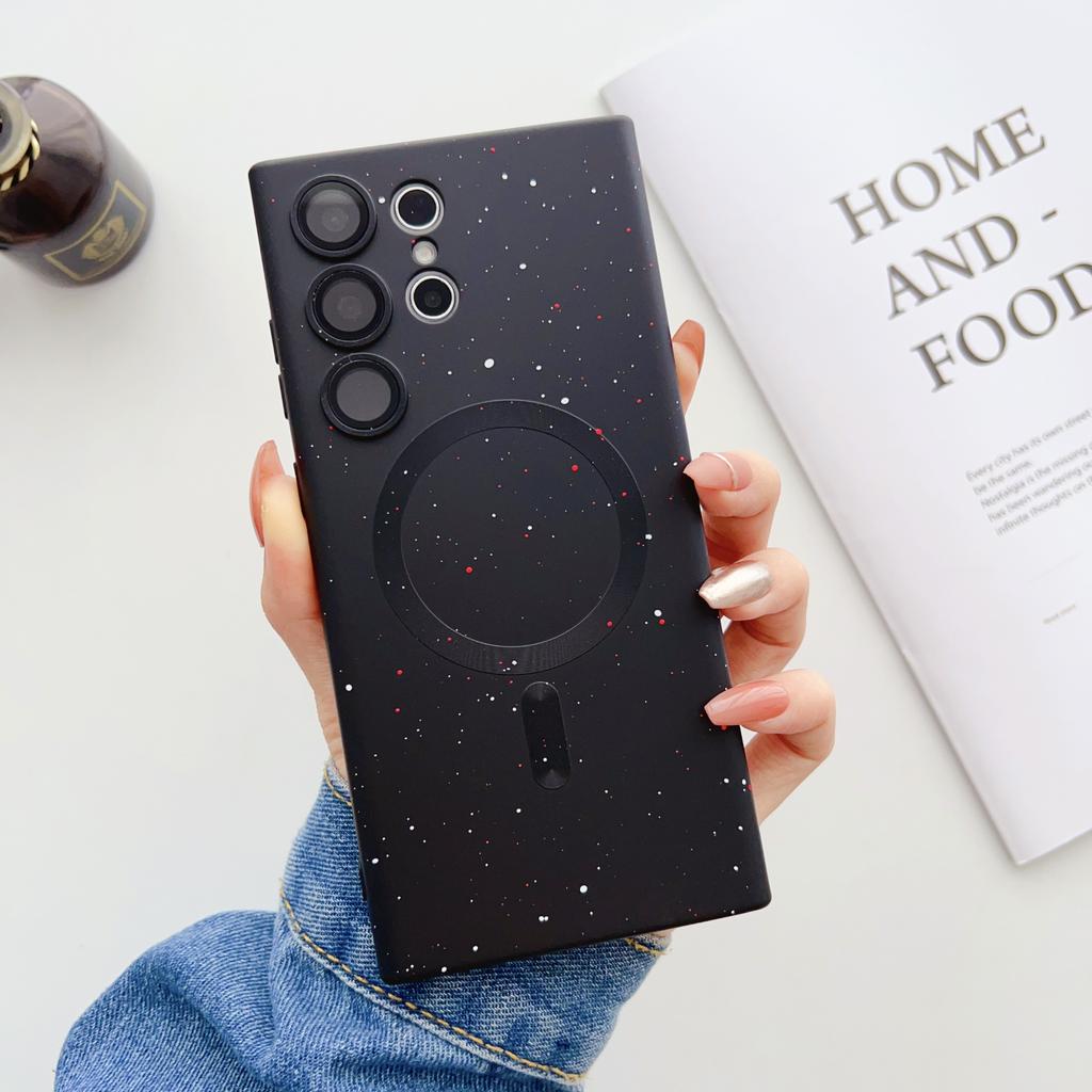 Star-splashing Ink Is Suitable for Samsung S24 Ultra Mobile Phone Case S23 S21 Magsafe Magnetically Absorbed Advanced Charging