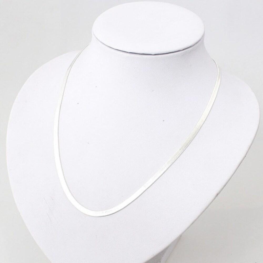 [S] Flat Snake Fashion Necklace_Ih