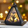 Eco-friendly Handmade Plastic Halloween Pumpkin Lantern Handheld Small Gifts Desktop Ornaments Decoration Props
