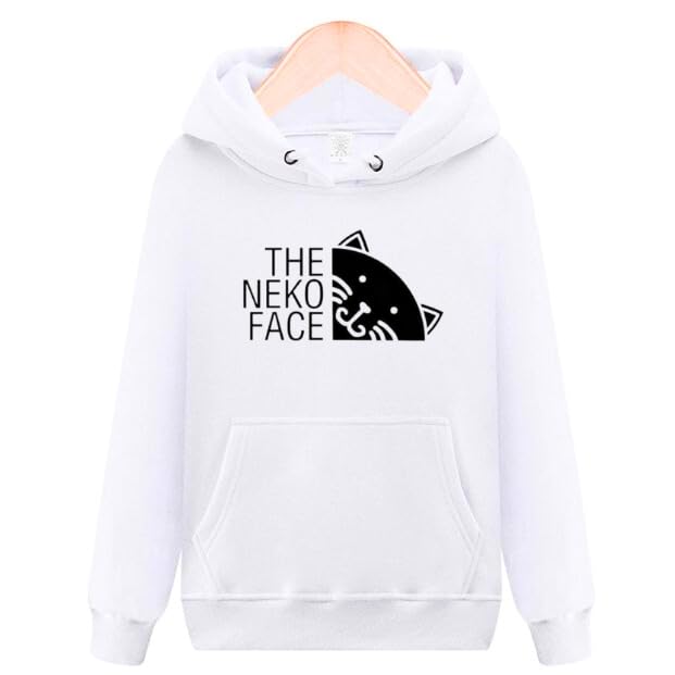 

Cat Face Cat Parody Hoodie Funny Neta Funny Clothes White M Size [Oremake] T-Shirt T-Shirt T-Shirt