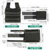 Max Loading 15/35KG Adjustable Vest Weight Exercise Weight Loading Cloth Strength Training with 6kg Leg Weight 5kg Arm Weight