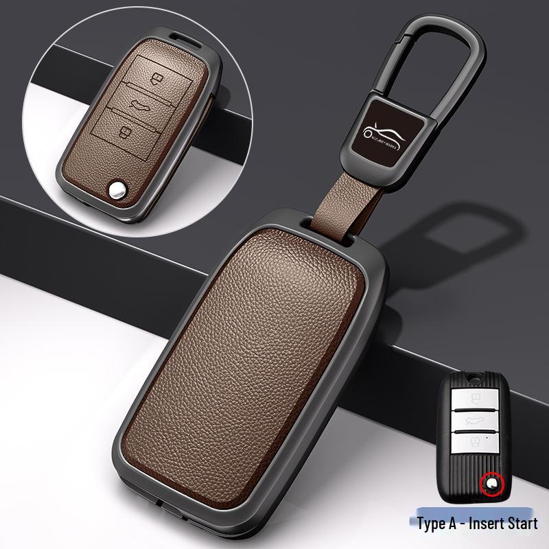 Compatible Metal Key Shell Cover for Roewe RX5 (2016-2020), I6, RX8, RX3, EI5 Models.