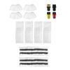 Set of 14 Microfibre Floor Cloth Cover Colour Round Brush Effective Cleaning for SC1 SC5 SC7 Steam Cleaner Floor Nozzle