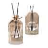 Double-Layer Irregular Glass Aroma Diffuser with Rattan Sticks