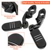Motorcycle 1.25" Engine Guard Foot Pegs Footboards Adjustable Highway Footrest For Harley Touring Honda Kawasaki Suzuki Yamaha