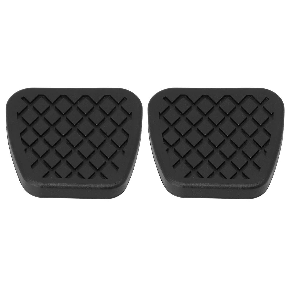 Pad Brake Clutch Pedal Replacement Rubbers 2pcs Black Easy Installation Motorcycle Accessories For Honda For Civic