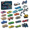 Christmas Advent Calendar Box 24 Days Alloy Car Car Model Children's Toy Gift Metal Car