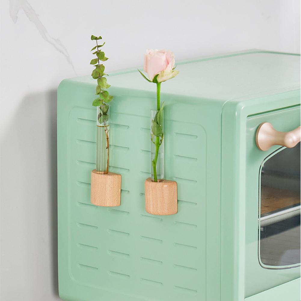 Mini Fridges Magnets Planter With Test Tube Shape Decorative Magnetic Planters For Fridges For Home Bedroom