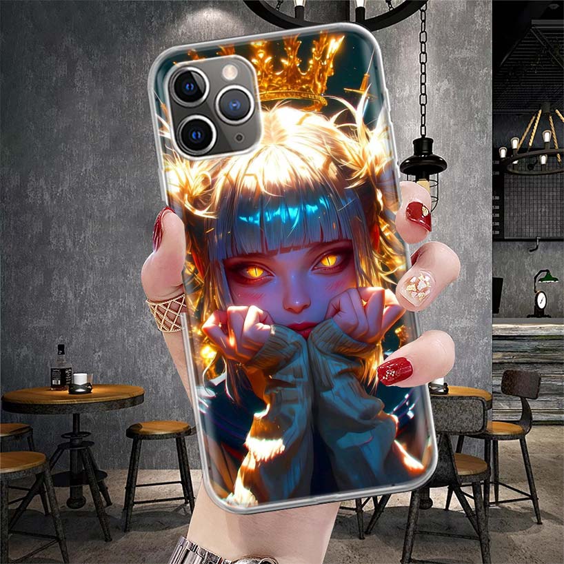 Himiko Toga My Hero Fashion Soft Phone Case For IPhone 11 17 Air 16E 16 Pro Max 15 + 14 Plus 13 Mini 12 Apple 7 SE 8 Fundas Coqu