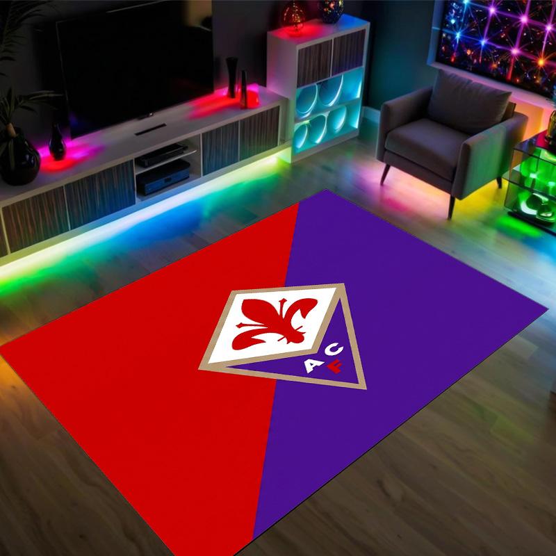 Fiorentina FC Design Crystal Velvet Carpet Cozy Non?Slip Printed Rug For Bedroom Living Room Entrance