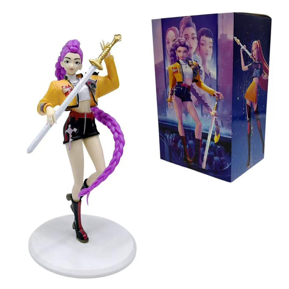 20 cm Kpop Demon Hunters Figur K Pop Demon Hunters Figuren Huntrix Figuren Spielzeug Derpys Tiger Rumi Mira Zoey Sussy Figur