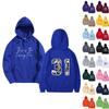 Women's And Men's  Fashionable Hooded Long Sleeved Printed Casual Pullover Unisex Sweatshirt Top