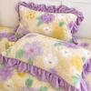 1PC Thickened Pillow Set Lace Pillow Cover Single Thickened Warm Milk Fleece Pillowcase