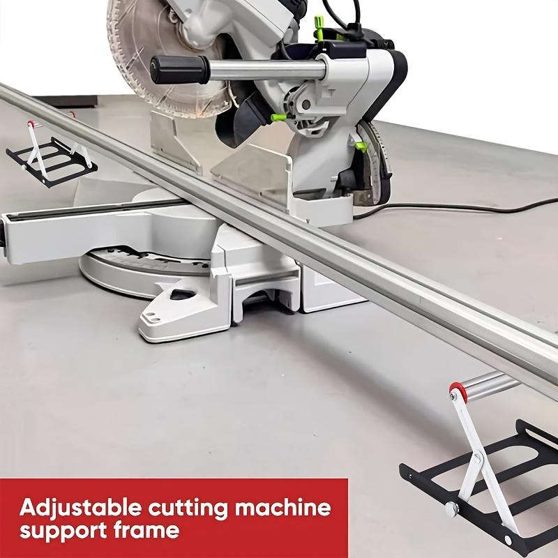 2 Stück Verstellbarer Schneidmaschinen-Stützrahmen, Faltbares Metall, Tischsägenständer Höhenverstellbar, mit Schneidmaschinen-Befestigungswerkzeug