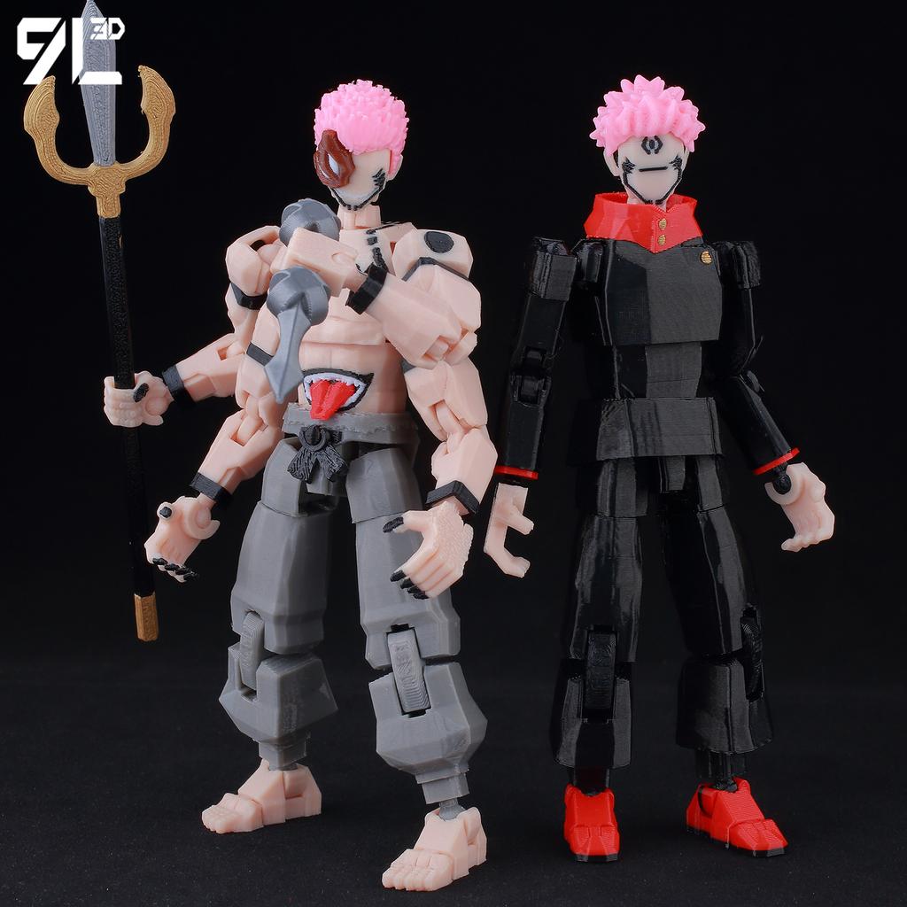 9L3D Jujutsu Kaisen Sukuna Yuji Φιγούρα Lucky13 Συλλεκτικό Παιχνίδι Anime Titan13 Με Πολλαπλά Αρθρώσεις Στάσης T13 Μοντέλο Βασιλιάς των Καταραμένων Δώρο