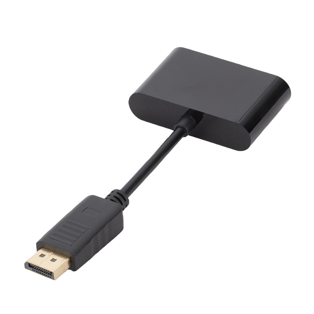 2 in 1 to HDTV VGA Cable Gold Plated 4K Display Cable Male to Male for Computer Desktop Monitor