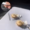 1pc Sparkled Rotatable Decompression Zirconia Phone Dust Plug - Mobile Phone Strap, Phone Dust Plug Charm