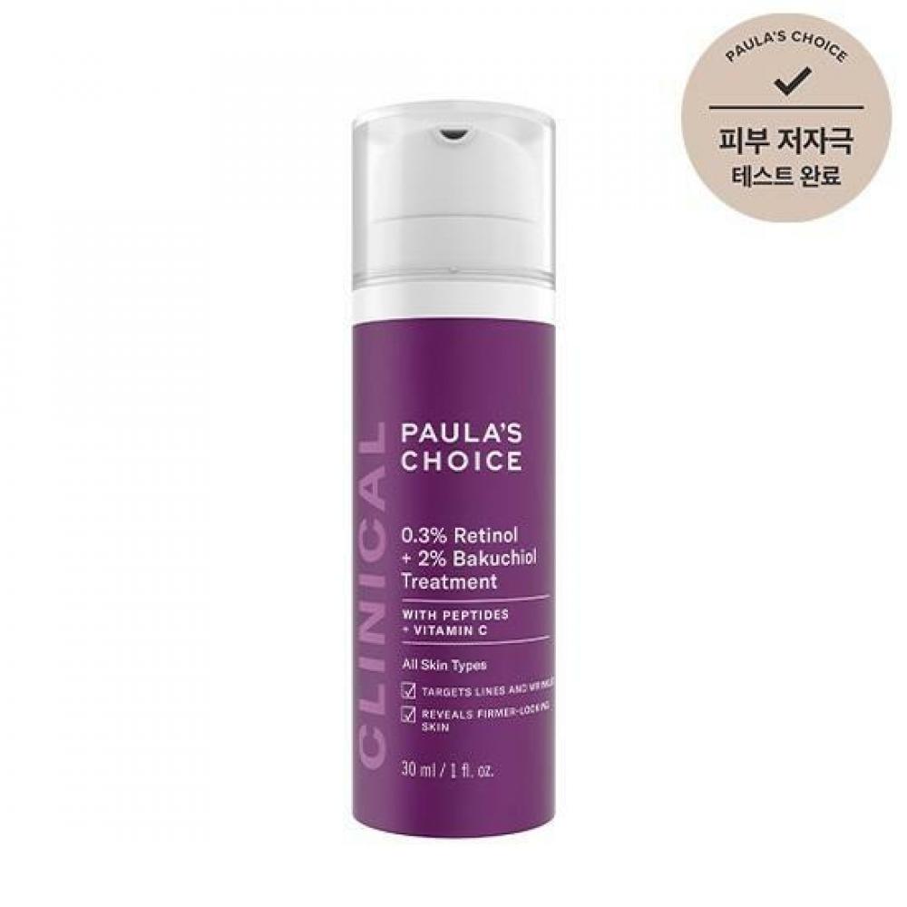 

Paula s Choice Clinical 0,3 Ретинол + 2 Бакучиол Лечение 30мл