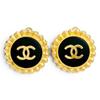 Excellent COCO Mark Bicolor Earrings (for Both Ears) Gold Women 95A Used