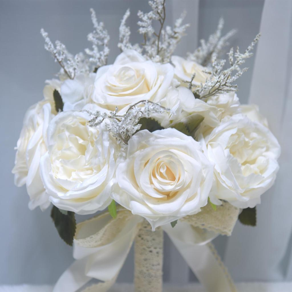 166-Piece Rose Bouquet for Weddings, Proposals, and Photography – Artificial Flowers for Brides and Bridesmaids