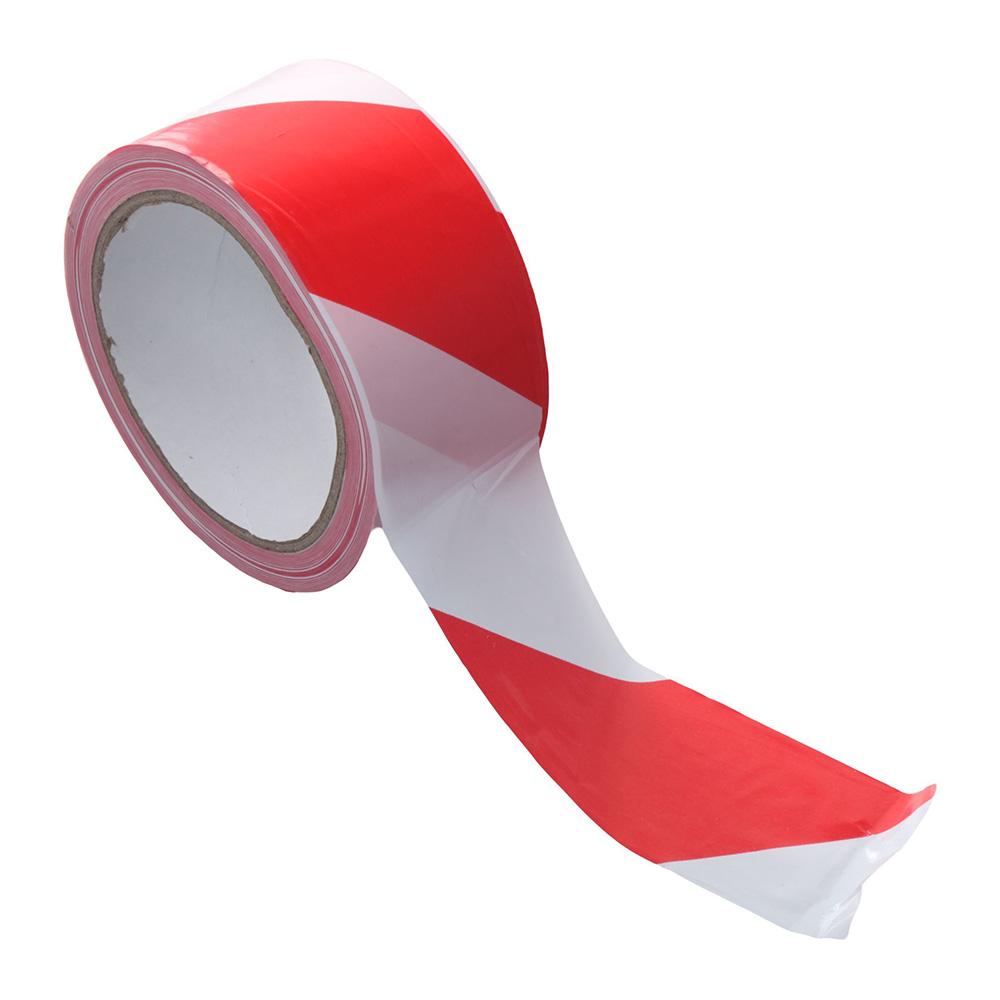 Tape Red Flagging Tape Safety Warning Tape Caution Tape Non-Adhesive Red White Barricade Tape