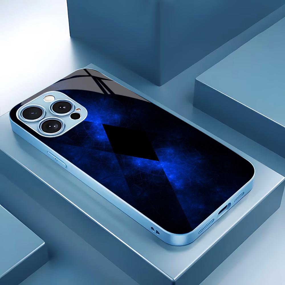 Electroplated Silver Tempered Glass Phone Case for iPhone Case for 11/12/13/14/15/16/17 Pro MAX