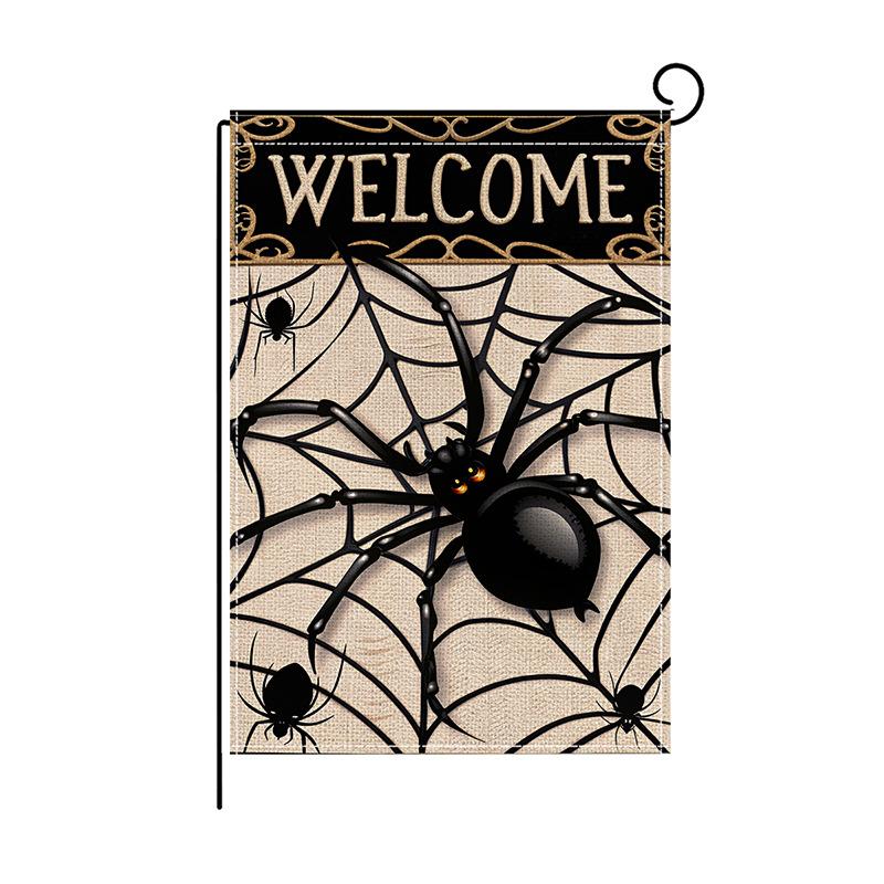 Halloween Garden Flags Ghost and Funny Pumpkin Decorations Indoor and Outdoor Hanging of Small Flags