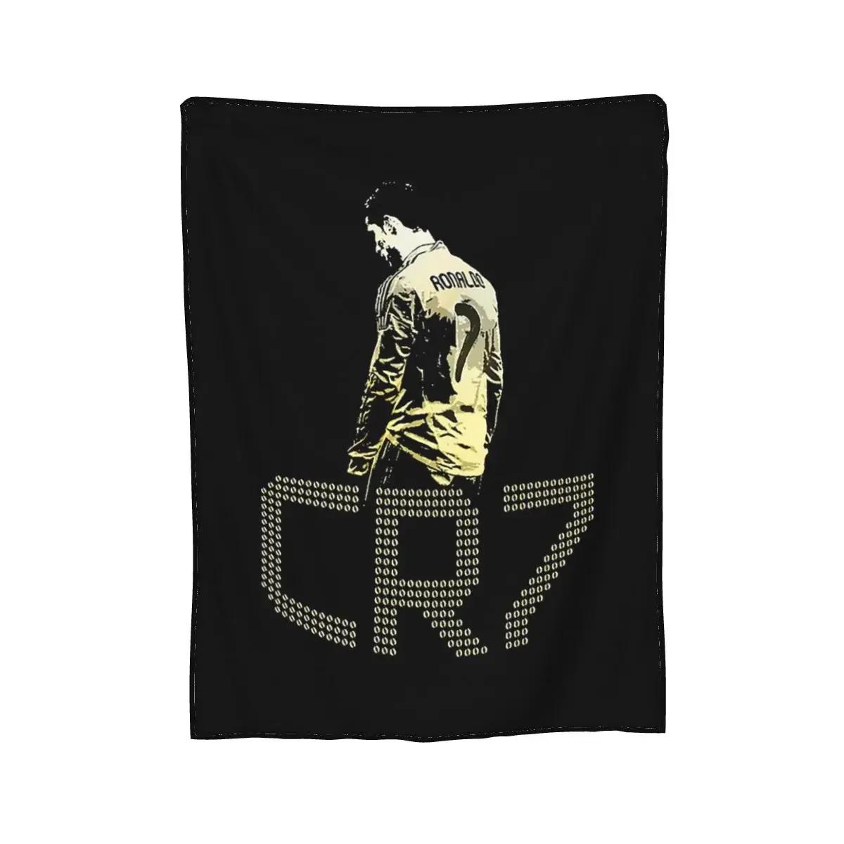 

CR7 Ковдра Кріштіану М яка тепла фланелева ковдра Покривало для ліжка Вітальня Пікнік Подорож Домашній диван 40x50in