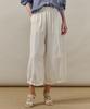 M.GRAF Curved Balloon Wide Elastic Waist Frill Pants