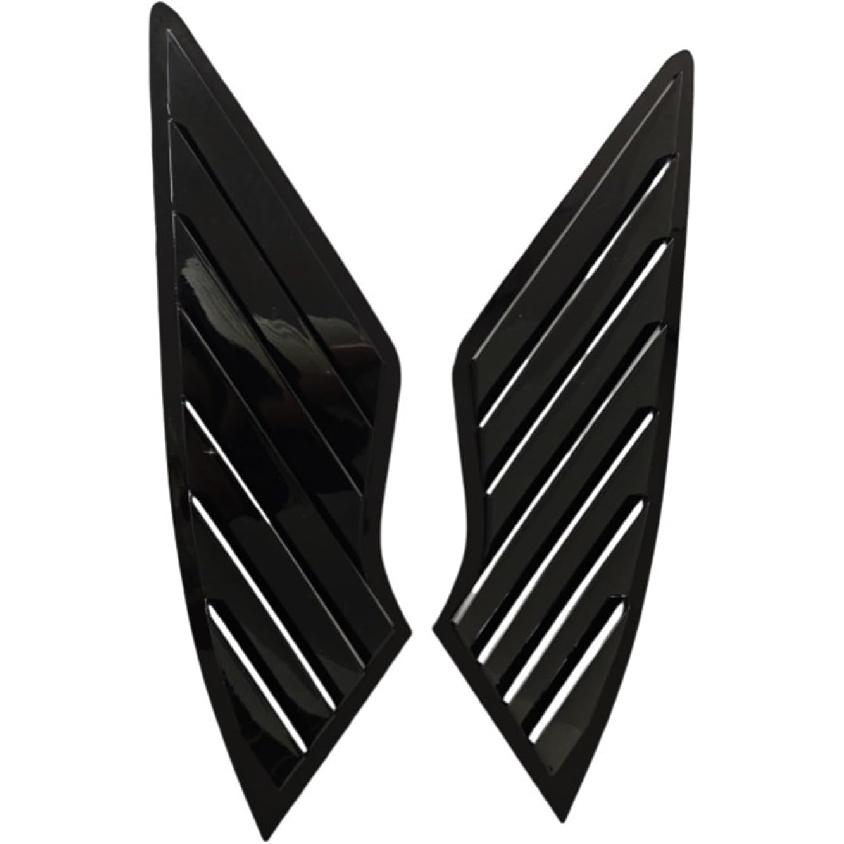 Window Louvers Compatible With 2021+ Kia Sorento Triangle Window Modification Car Rear Window Louver Decoration Stickers 2 Pieces(Glossy Black) Glossy Black