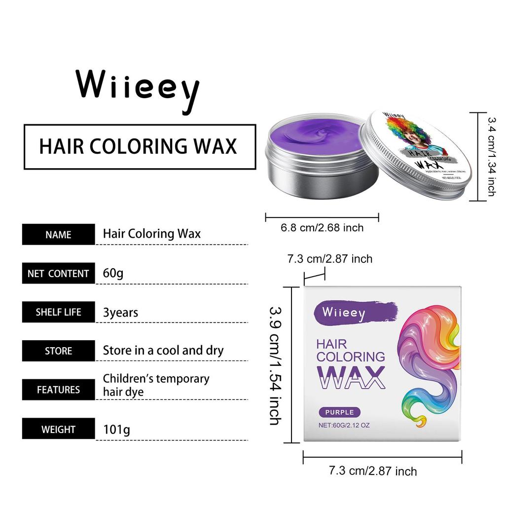 Kids Temporary Hair Color, Strong Hold Styling, Vibrant Hair Color, Gentle Formula for Safe & Healthy Hair