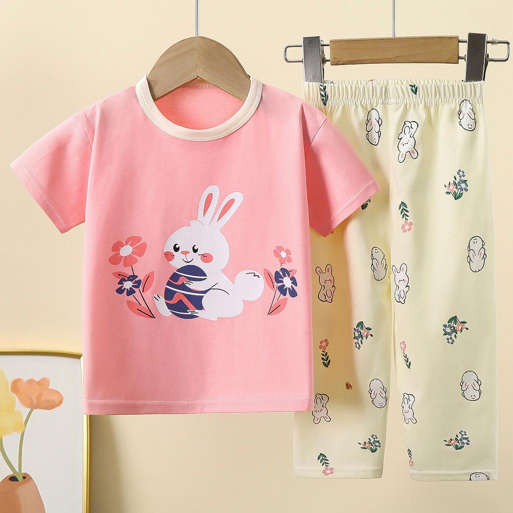 Completi Estivi in Cotone a Maniche Corte per Bambini - Pigiami per Bambini e Bambine