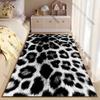 Leopard print animal fur carpet Yoga living room room decor children's crawling mat doormat area rug games mat