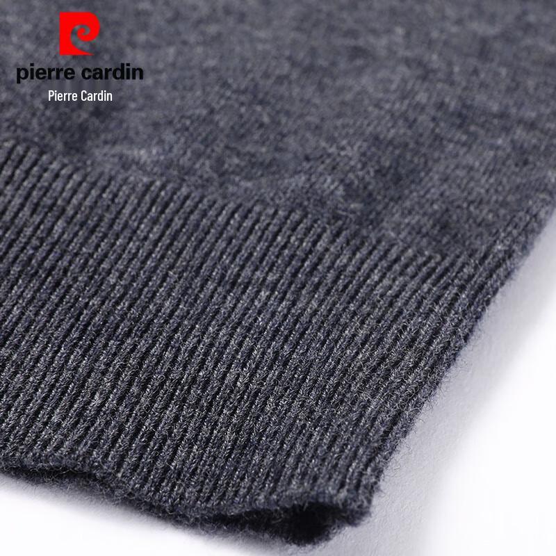 Pierre Cardin Men's 100% Wool Short Sleeve Semi-Turtleneck Sweater