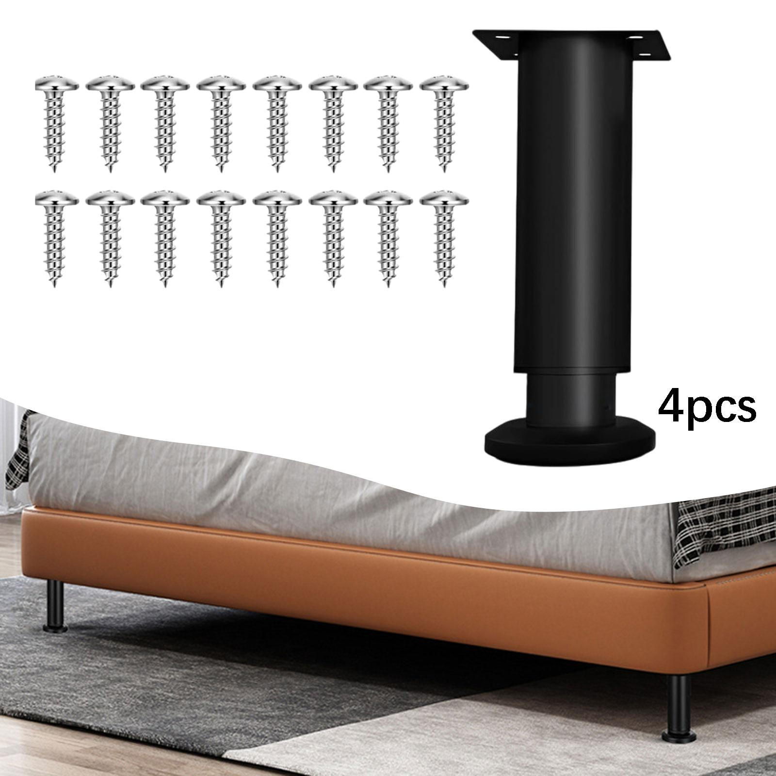 

4 Pieces Adjustable Furniture Legs Support Leg 4.72inch-7.48inch Versatile Easy