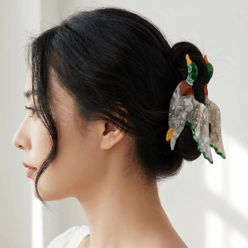 Penguin Acetic Acid Hair Claw Swallow Cartoon Animal Shark Clip Fashion Bird Hair Clip Girls