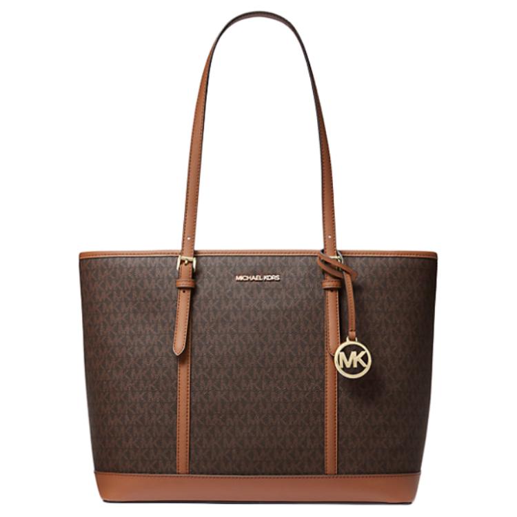 

Michael Kors Printed Logo Canvas Tote Bag Women tote Vanilla 35T0GTVT3V-BROWN Basic Set (Bag+Dust Bag)