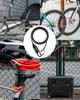 ROCKBROS Bicycle Lock Wire Lock 3-Digit Dial Combination No Key Required 150cm Earth Lock Password Change Lightweight Compact Black