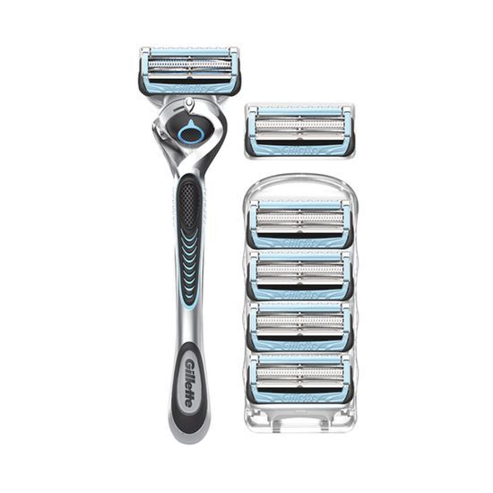 Gillette Skintec Manual Handle + 6 Blades