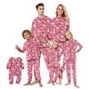 Matching Family Christmas Print Flannel Homewear Set Long-Sleeve Top And Pants